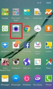 Androidデバイスでカメラを開く