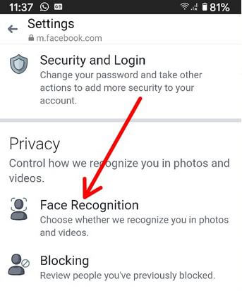 FacebookAndroidで顔認識をオフにする