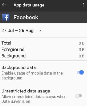 AndroidでFacebookアプリの背景データを無効にする