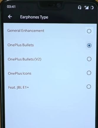 Oneplus 6t 6 5t 5でイヤホンタイプを変更する方法