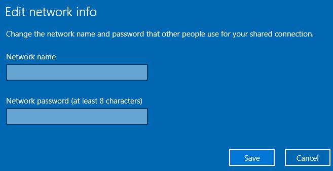 Windows 10PCでホットスポットを作成する